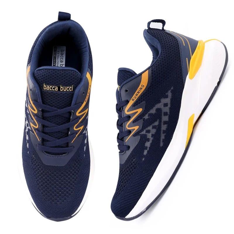 Bacca Bucci Blue Marathon Everyday Running Shoes for Men | Best Price UAE